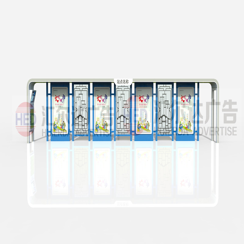 浙江湖州智能公交候车亭发货